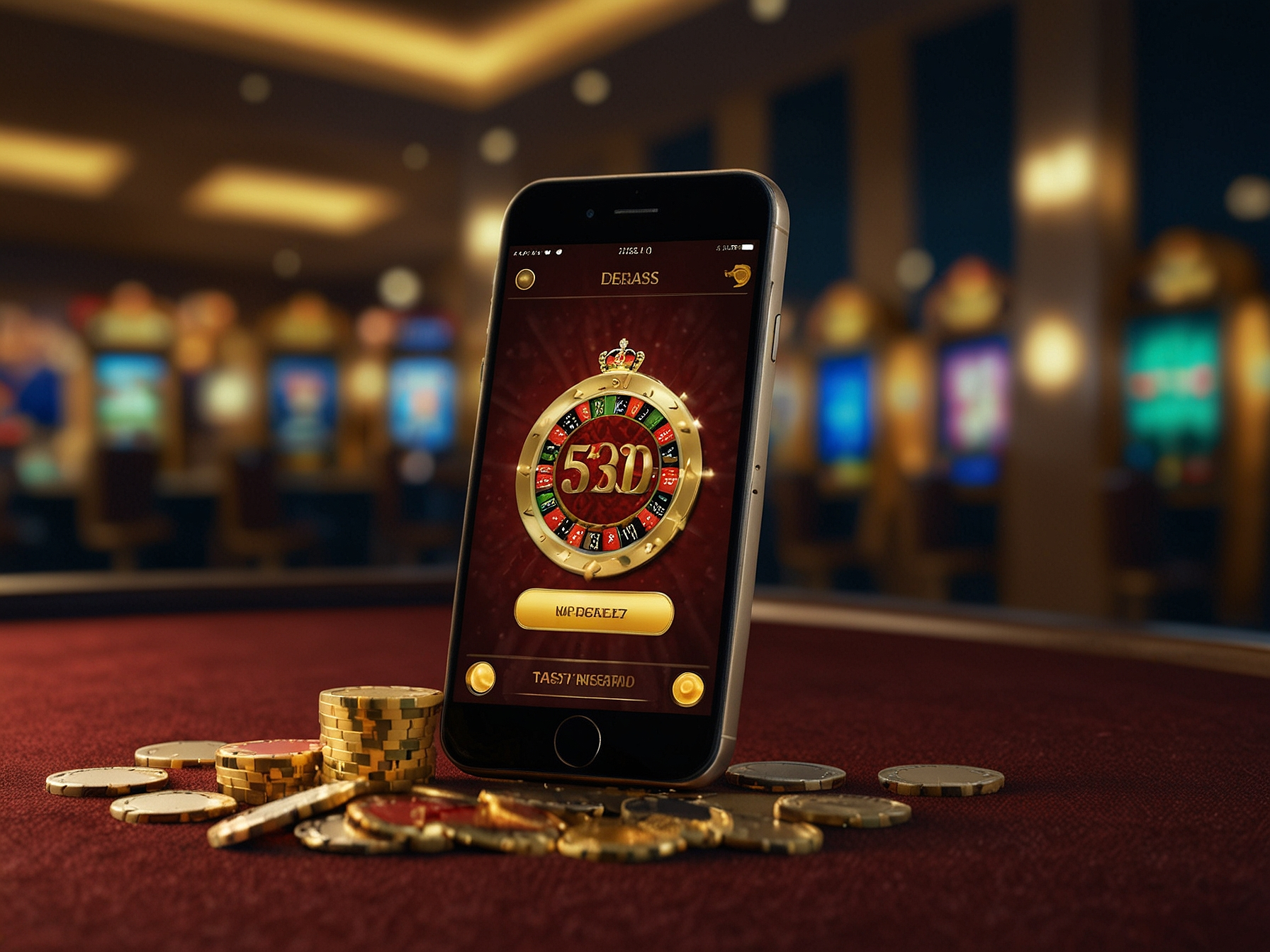 Logotyp 500 casino i złote żetony